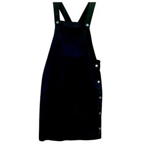 Favlux‎ Black Overalls Mini Dress Size Medium